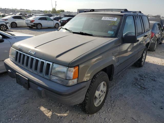 1J4GZ58YXSC714970 - 1995 JEEP GRAND CHER SILVER photo 2