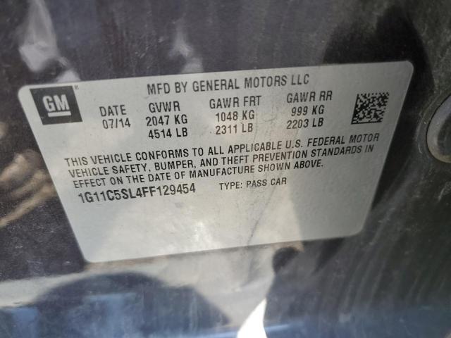 1G11C5SL4FF129454 - 2015 CHEVROLET MALIBU 1LT 紫色 照片 10