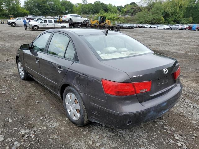 5NPET46C19H538471 - 2009 HYUNDAI SONATA GLS CHARCOAL photo 3