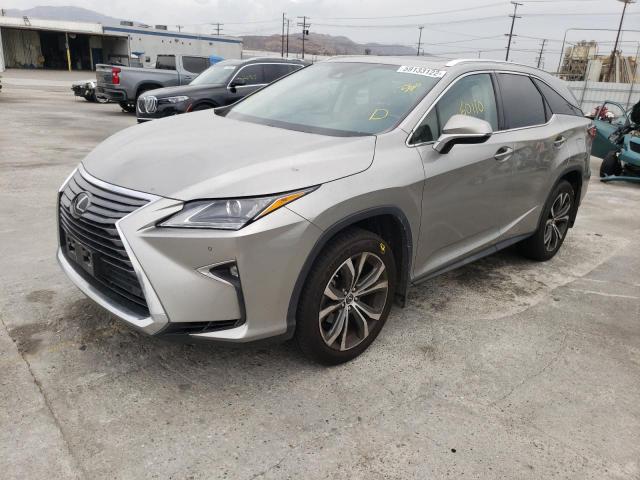 JTJGZKCA6J2001080 - 2018 LEXUS RX 350 L SILVER photo 2