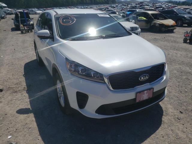 5XYPGDA33KG464956 - 2019 KIA SORENTO L WHITE photo 1