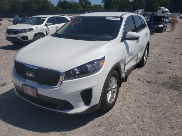 5XYPGDA33KG464956 - 2019 KIA SORENTO L WHITE photo 2