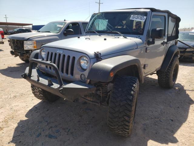 1C4AJWAG3FL591187 - 2015 JEEP WRANGLER S GRAY photo 2