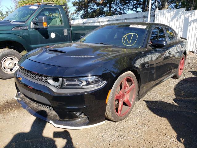 2C3CDXL99KH671724 - 2019 DODGE CHARGER SR BLACK photo 2