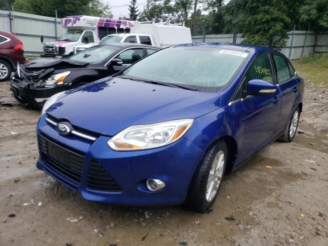 1FAHP3H2XCL423781 - 2012 FORD FOCUS SEL BLUE photo 2