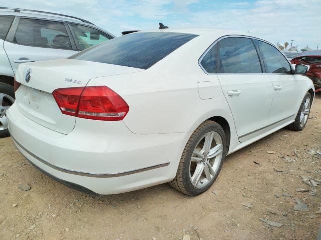 1VWCN7A38EC047523 - 2014 VOLKSWAGEN PASSAT SEL WHITE photo 4