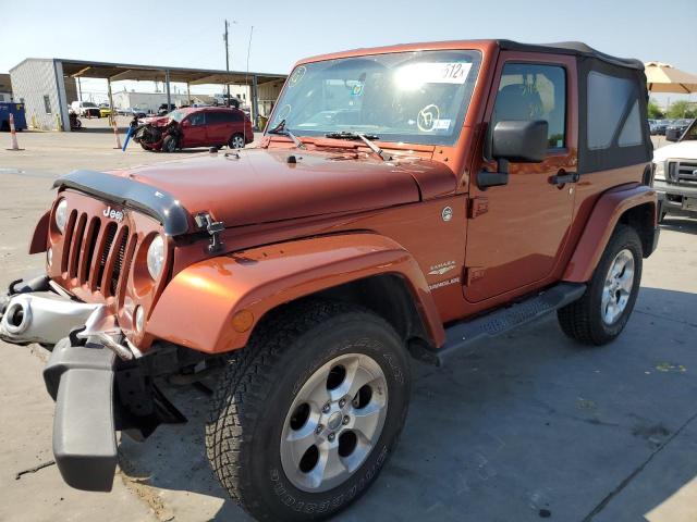 1C4AJWBG8EL262739 - 2014 JEEP WRANGLER S ORANGE photo 2