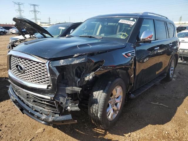 JN8AZ2NE3K9225946 - 2019 INFINITI QX80 LUXE BLACK photo 2