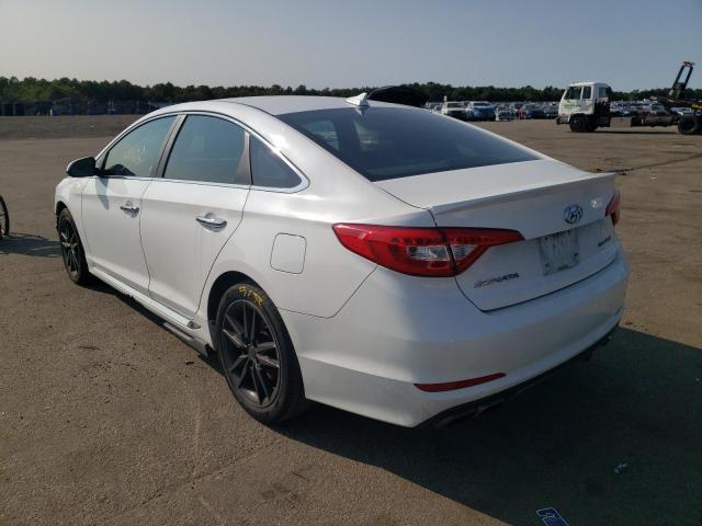 5NPE34AB7FH043430 - 2015 HYUNDAI SONATA SPO WHITE photo 3