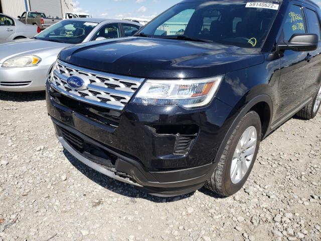 1FM5K7D88KGA27364 - 2019 FORD EXPLORER X BLACK photo 9