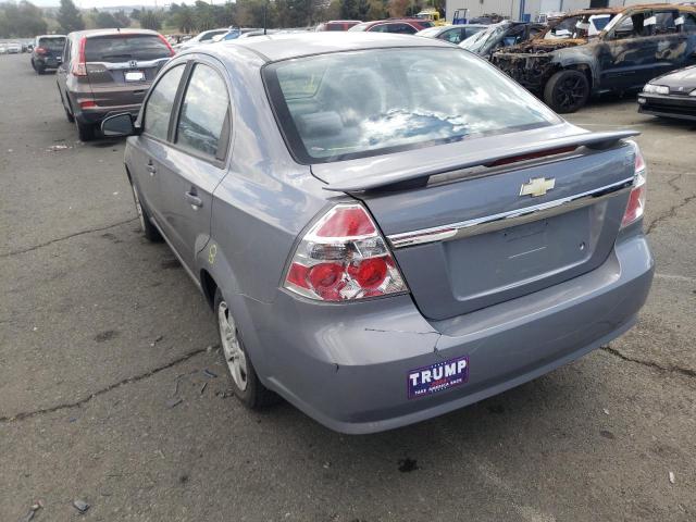KL1TD56E09B393914 - 2009 CHEVROLET AVEO LS 银色 照片 3
