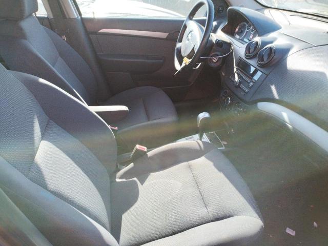 KL1TD56E09B393914 - 2009 CHEVROLET AVEO LS 银色 照片 5