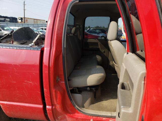 3D7KS28D56G128816 - 2006 DODGE RAM 2500 S Կարմիր լուսանկար 6