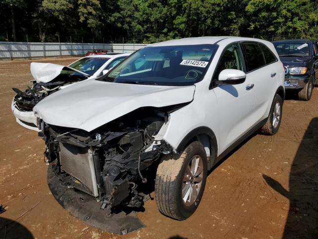 5XYPG4A30LG652643 - 2020 KIA SORENTO L WHITE photo 2