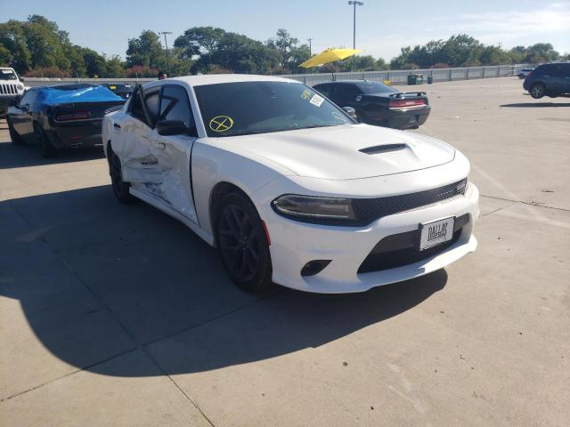 2C3CDXHG7KH545871 - 2019 DODGE CHARGER GT WHITE photo 1