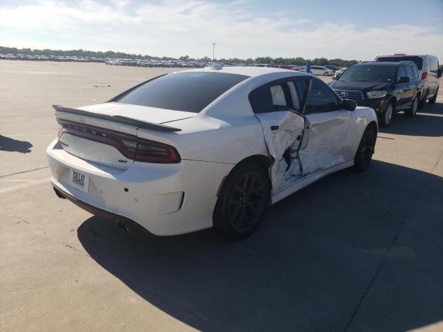 2C3CDXHG7KH545871 - 2019 DODGE CHARGER GT WHITE photo 4