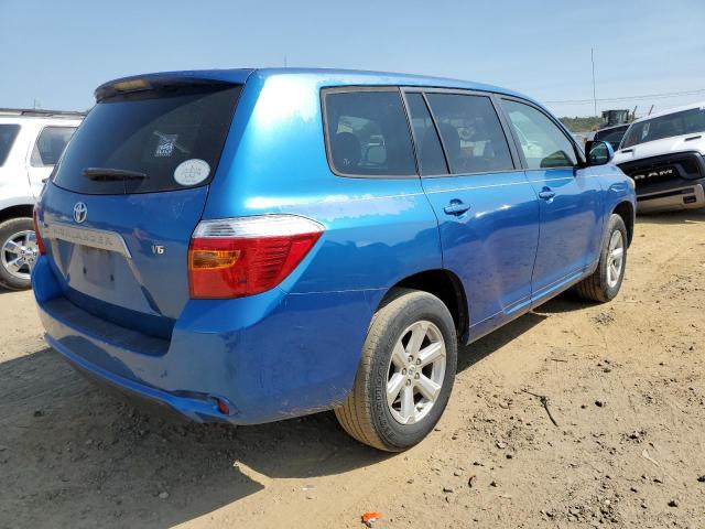 JTEDS41A282027061 - 2008 TOYOTA HIGHLANDER BLUE photo 4