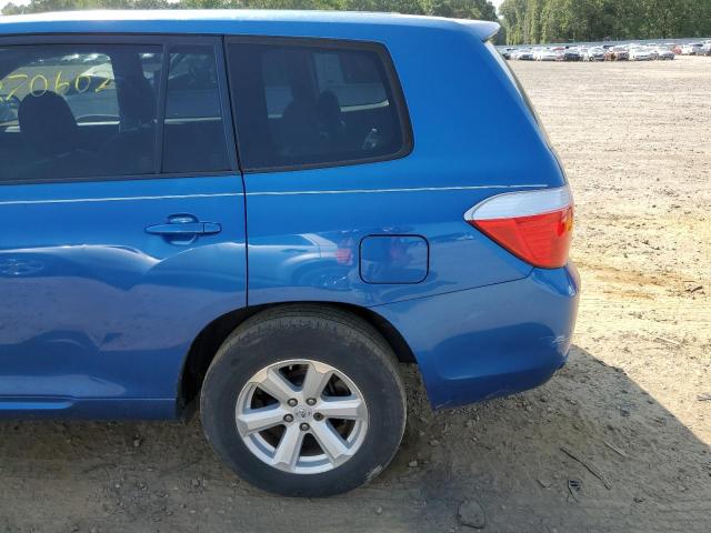 JTEDS41A282027061 - 2008 TOYOTA HIGHLANDER BLUE photo 9