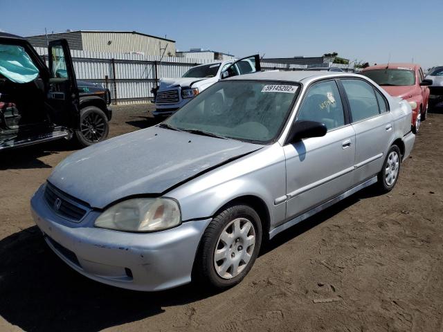 2HGEJ6612XH580557 - 1999 HONDA CIVIC BASE SILVER photo 2