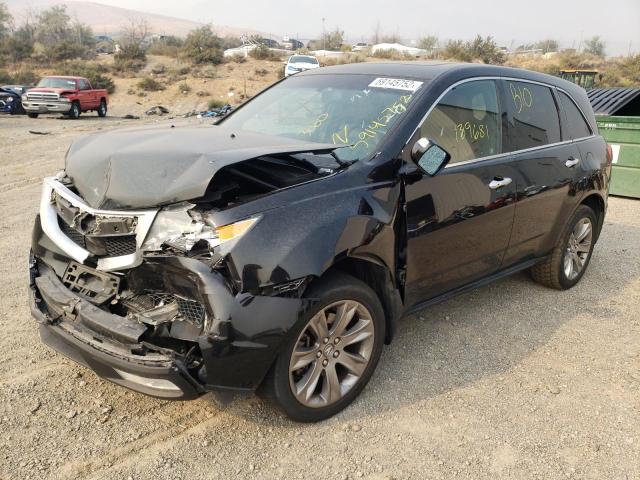 2HNYD2H62CH537801 - 2012 ACURA MDX ADVANC BLACK photo 2