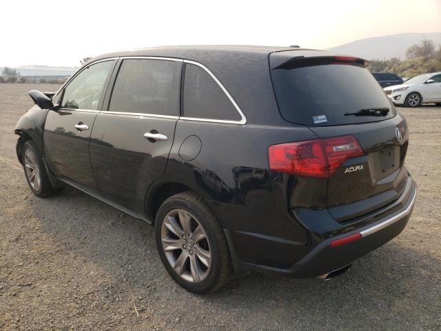 2HNYD2H62CH537801 - 2012 ACURA MDX ADVANC BLACK photo 3