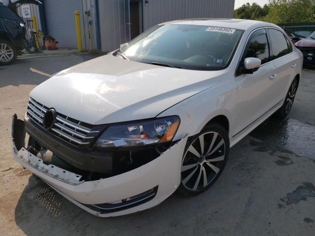 1VWCN7A3XDC130997 - 2013 VOLKSWAGEN PASSAT SEL WHITE photo 2