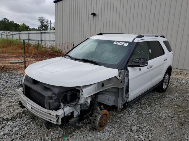 1FM5K7D88DGB31758 - 2013 FORD EXPLORER X WHITE photo 2