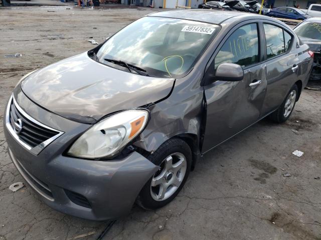 3N1CN7AP2CL887100 - 2012 NISSAN VERSA S CHARCOAL photo 2