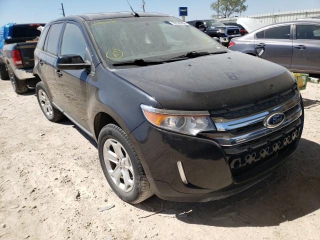 2FMDK4JC4EBB86235 - 2014 FORD EDGE SEL BLACK photo 1