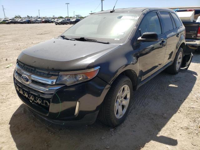 2FMDK4JC4EBB86235 - 2014 FORD EDGE SEL BLACK photo 2