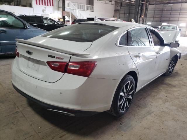 1G1ZG5ST9NF105821 - 2022 CHEVROLET MALIBU RS WHITE photo 4