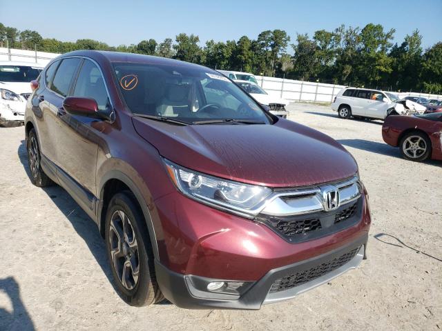 7FARW1H80JE050555 - 2018 HONDA CR-V EXL BURGUNDY photo 1