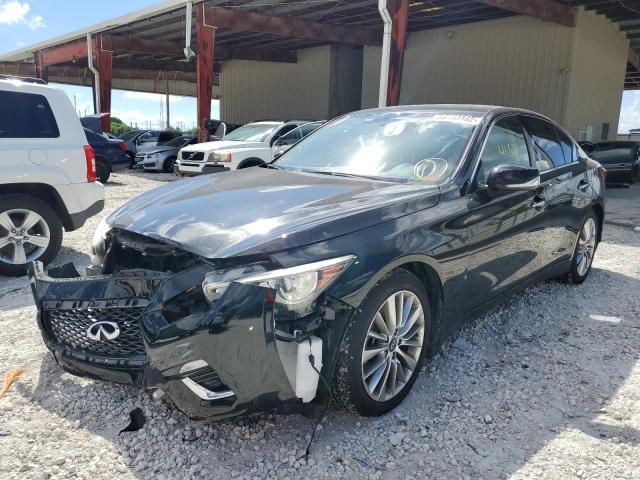 JN1EV7AR4KM553164 - 2019 INFINITI Q50 LUXE BLACK photo 2