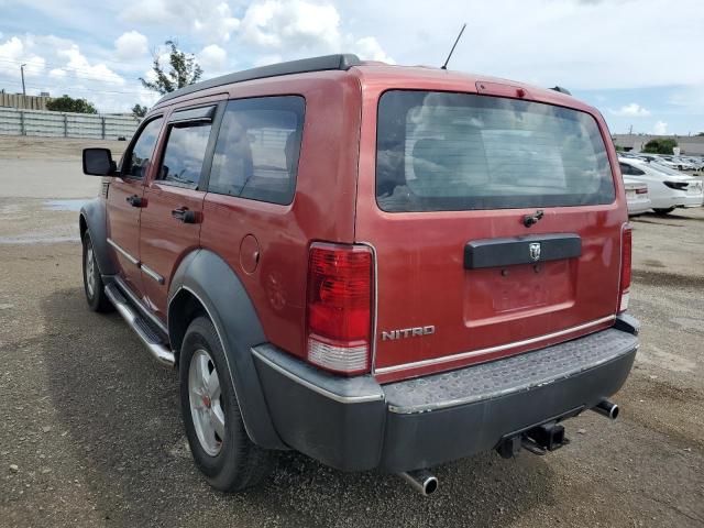 1D8GT28K08W233555 - 2008 DODGE NITRO SXT RED photo 3