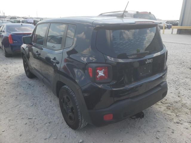 ZACCJAAT7GPC95515 - 2016 JEEP RENEGADE S BLACK photo 3