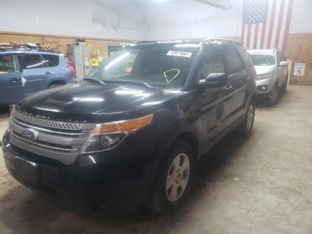 1FM5K8B88DGC64030 - 2013 FORD EXPLORER BLACK photo 2