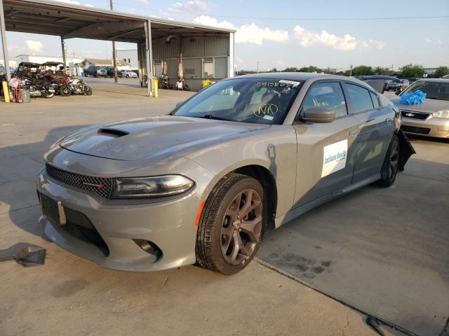 2C3CDXHG5KH630420 - 2019 DODGE CHARGER GT GRAY photo 2