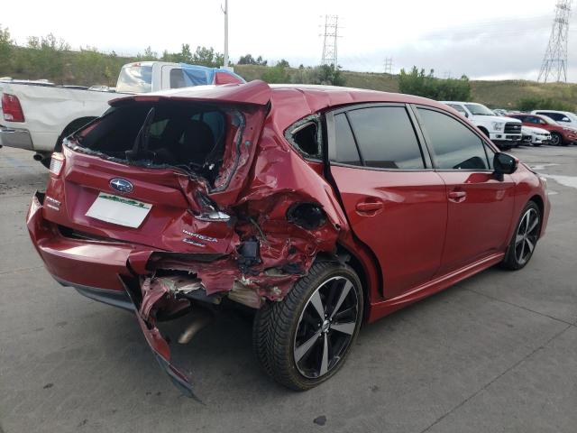 4S3GTAM64H3710927 - 2017 SUBARU IMPREZA SP RED photo 4