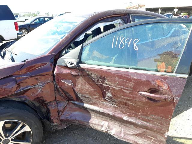 3N1AB8CV5MY311653 - 2021 NISSAN SENTRA SV MAROON photo 9