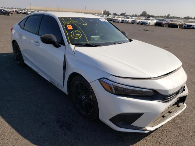 2HGFE2F59NH512001 - 2022 HONDA CIVIC SPOR WHITE photo 1