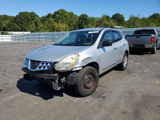 JN8AS5MV8DW633158 - 2013 NISSAN ROGUE S SILVER photo 2