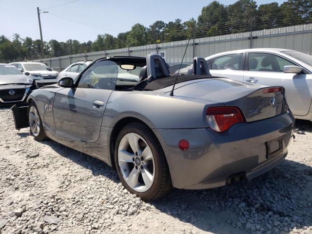 4USBU33597LW73376 - 2007 BMW Z4 3.0 GRAY photo 3