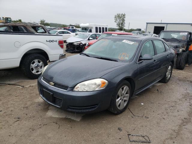 2G1WA5EK6A1210180 - 2010 CHEVROLET IMPALA GRAY photo 2