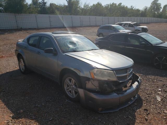 1B3LC56K18N620088 - 2008 DODGE AVENGER SILVER photo 1