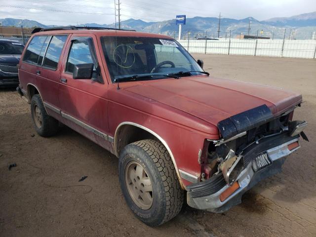 1GNDT13Z4M2156018 - 1991 CHEVROLET BLAZER S10 BURGUNDY photo 1