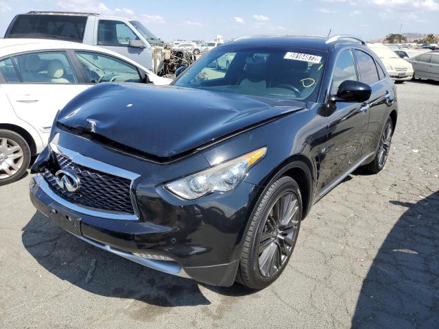 JN8CS1MW8HM410260 - 2017 INFINITI QX70 BLACK photo 2