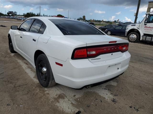 2C3CDXAG6EH189086 - 2014 DODGE CHARGER PO WHITE photo 3