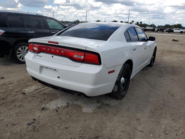 2C3CDXAG6EH189086 - 2014 DODGE CHARGER PO WHITE photo 4