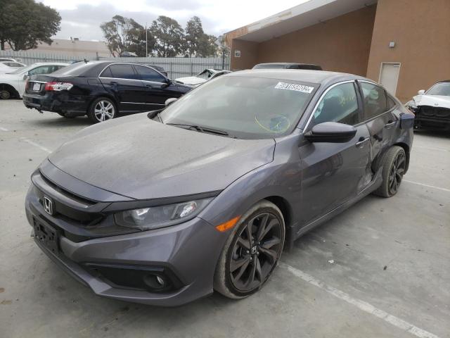 2HGFC2F84KH522964 - 2019 HONDA CIVIC SPOR 灰色 照片 2