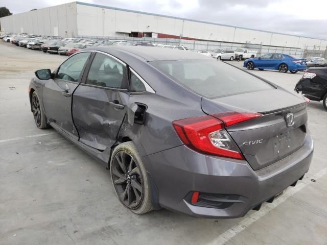 2HGFC2F84KH522964 - 2019 HONDA CIVIC SPOR 灰色 照片 3